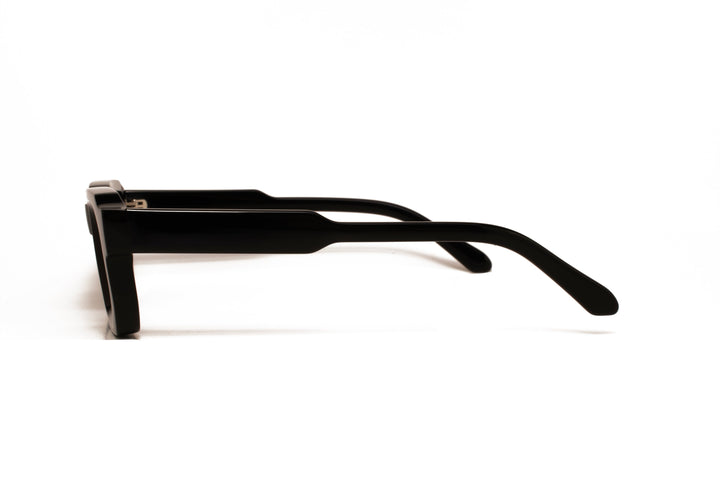 ASTER black / grey polarized rectangle sunglasses, side view