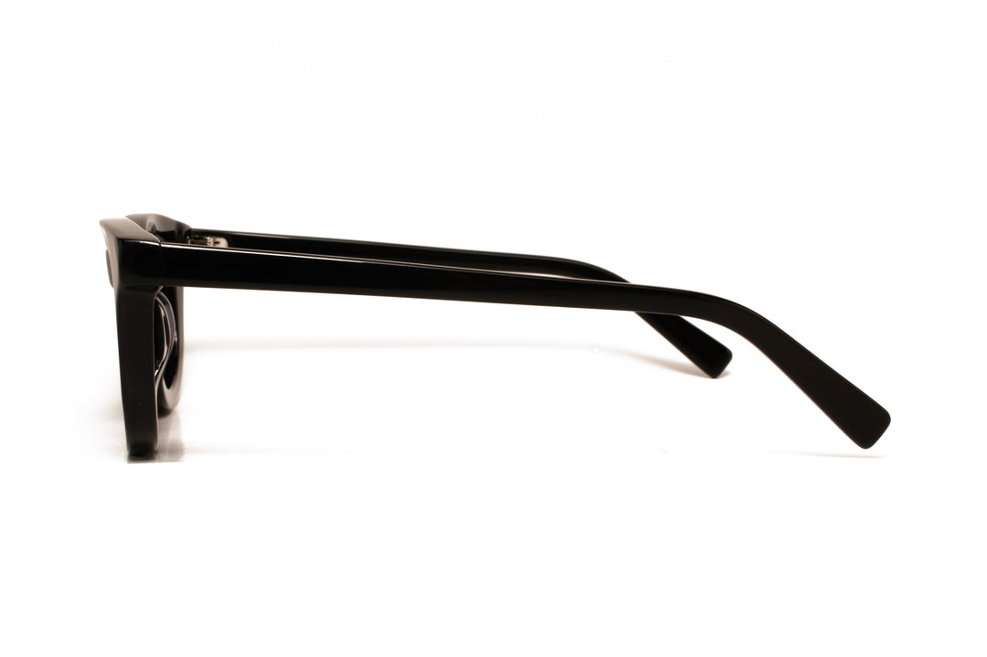 ASPEN black / grey polarized square sunglasses, side view