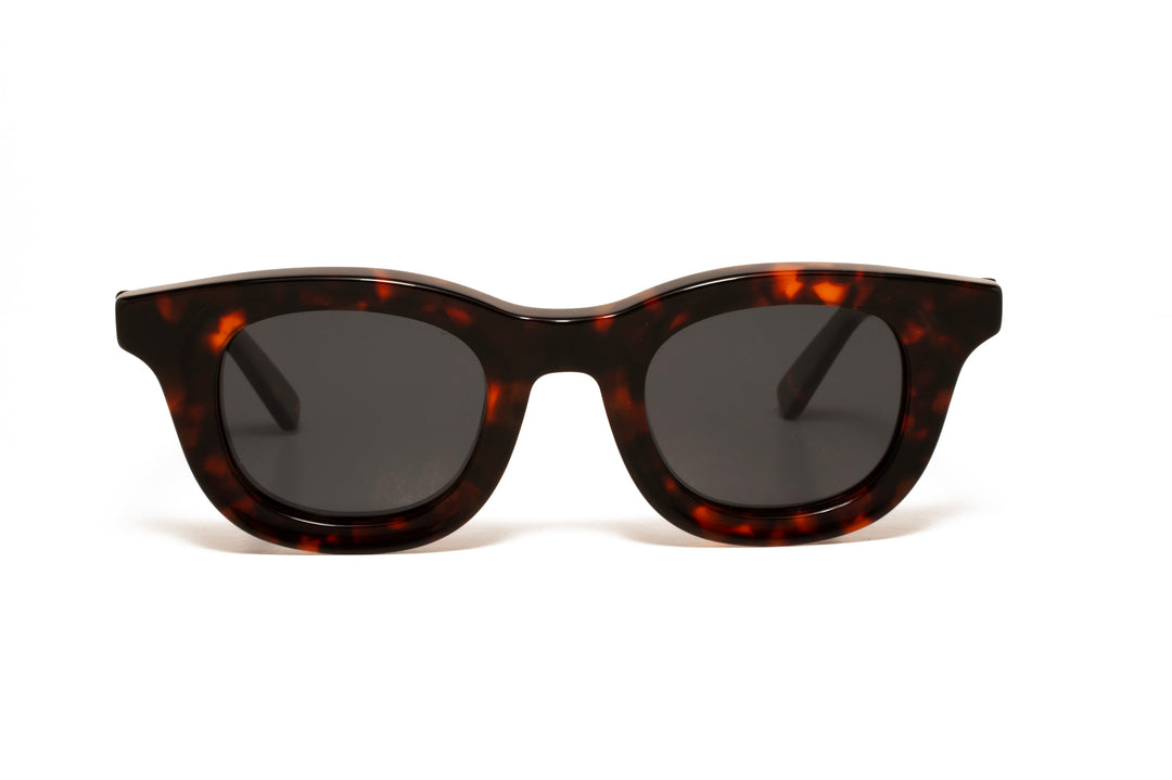 ASPEN tortoise / grey polarized square sunglasses, front view