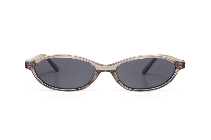 FREYA grey / blue polarized oval sunglasses, front view