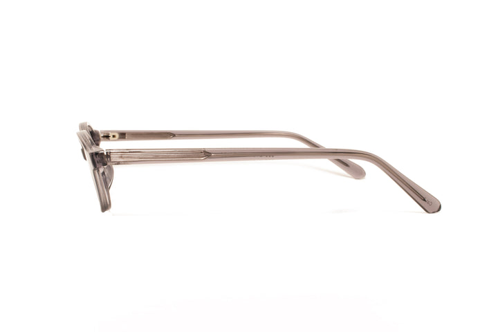 FREYA grey / blue polarized oval sunglasses, side view