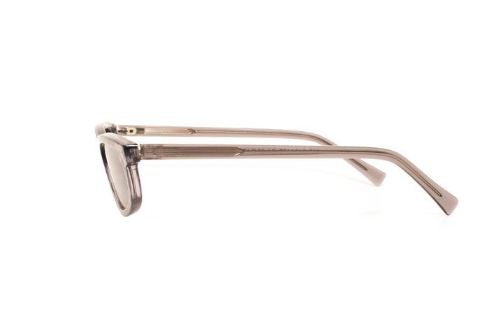 GEMMA grey / blue polarized oval sunglasses, side view