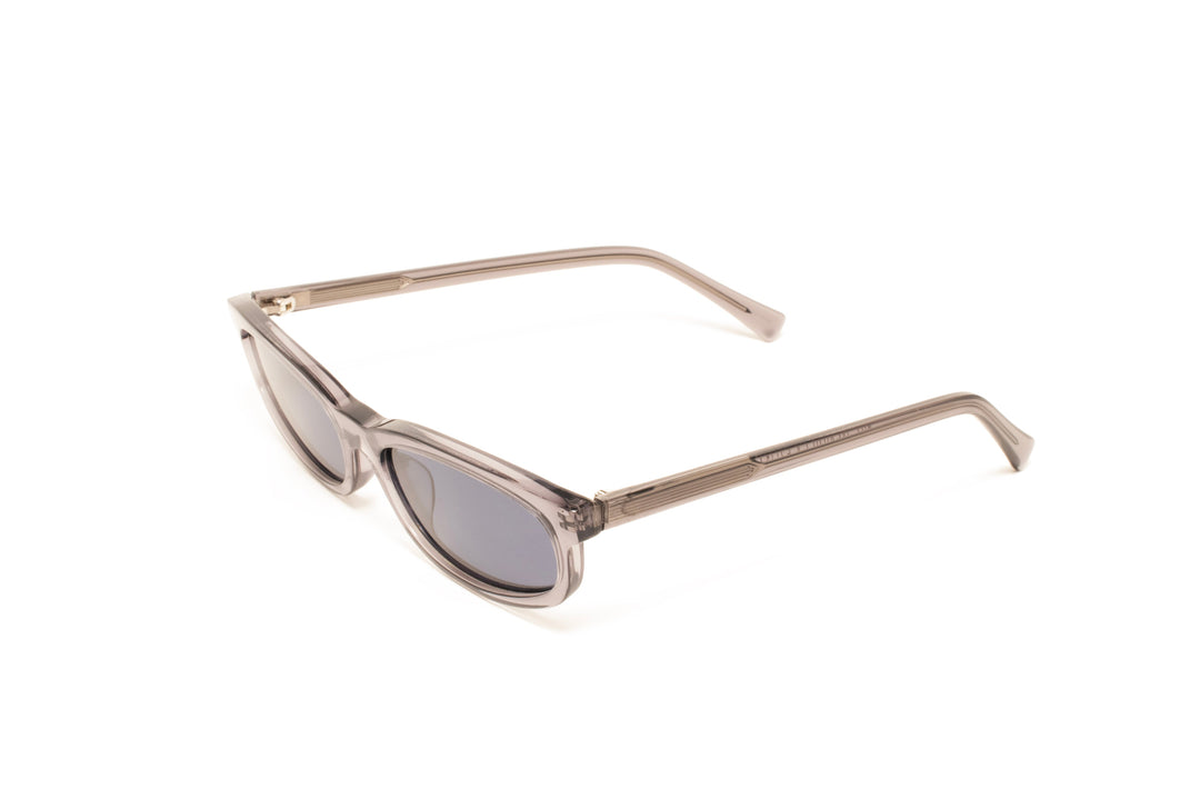 GEMMA grey / blue polarized oval sunglasses, top view
