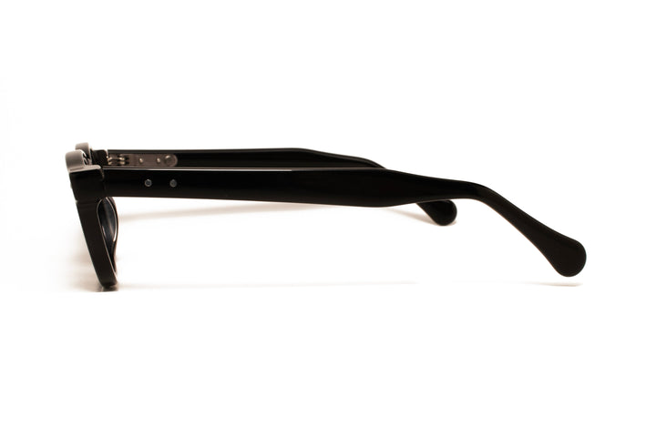 RIVER black / grey polarized square sunglasses, side view