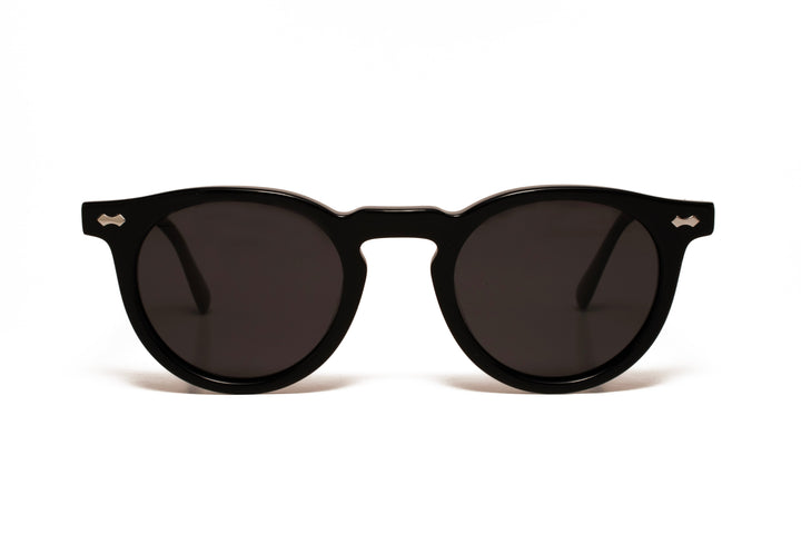 SCOUT black / grey polarized square sunglasses, front view