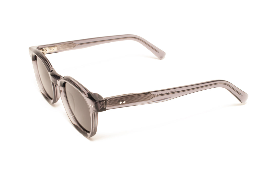 SKY smoke grey / grey polarized square sunglasses, top view