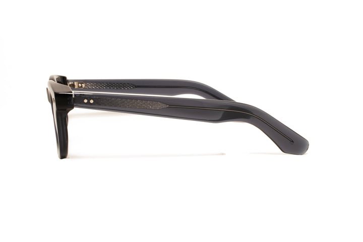 SOLSTICE crystal grey / grey polarized square sunglasses, side view