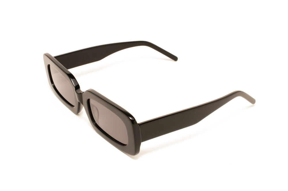 ISLA black / grey  rectangle sunglasses, top view