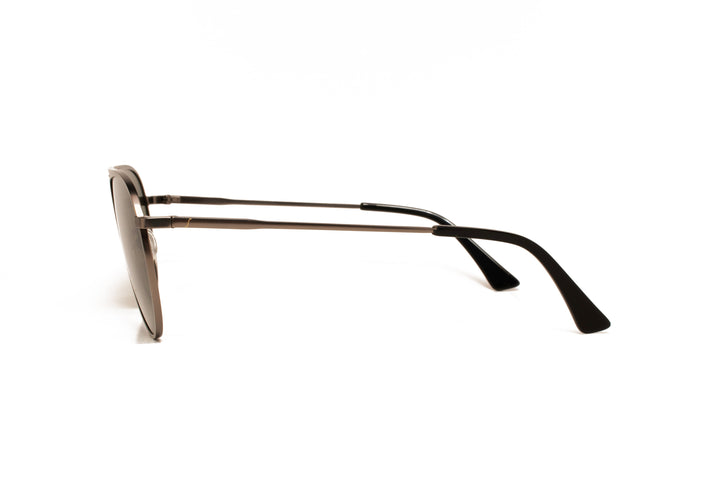 NIMBUS grey / green polarized aviator sunglasses, side view