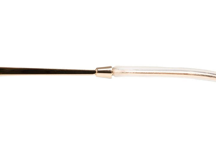 VESPER gold / brown polarized aviator sunglasses, details view