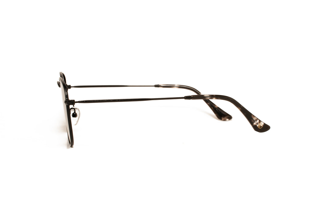 WINTER black / grey polarized square sunglasses, side view