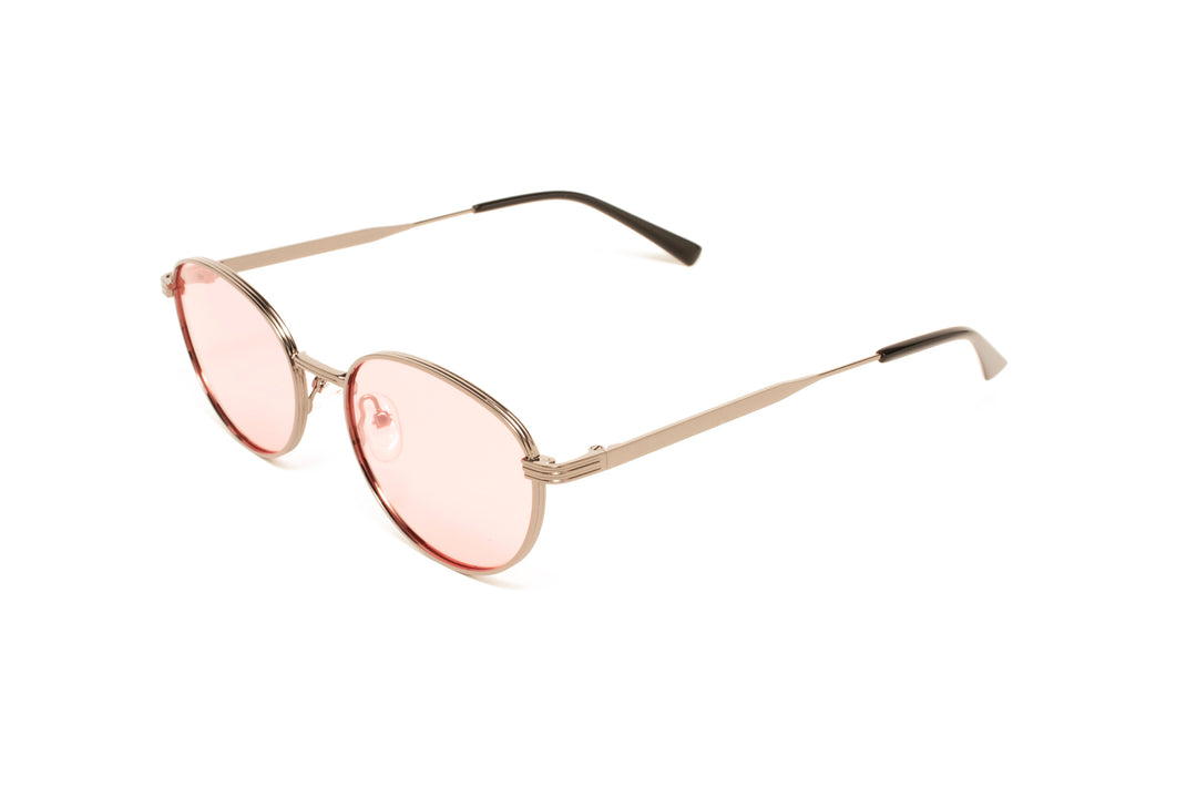 MILA grey / pink polarized oval sunglasses, top view