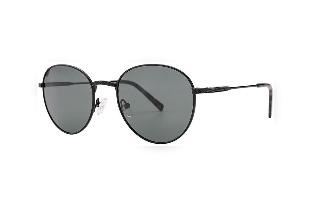 RUBY m.black polarized round sunglasses, top view