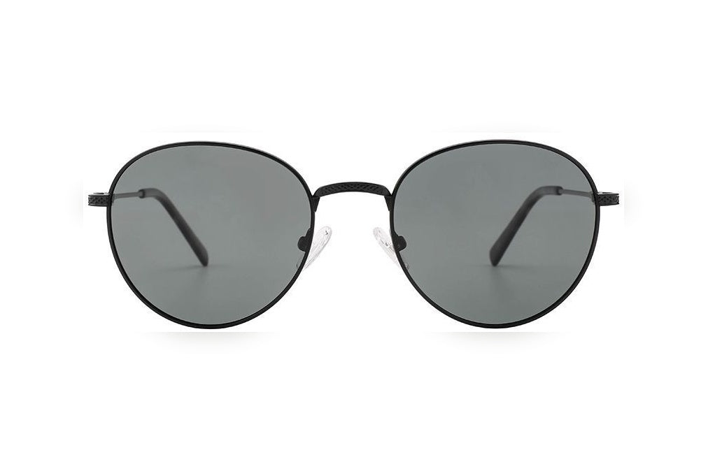 RUBY m.black polarized round sunglasses, front view