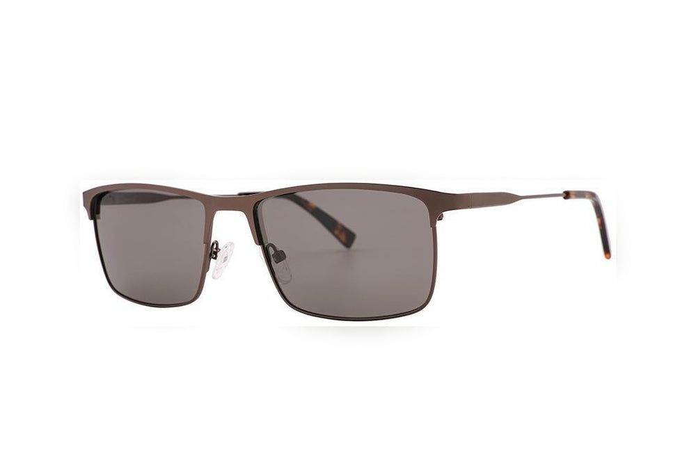 THEO m.brown polarized rectangle sunglasses, top view