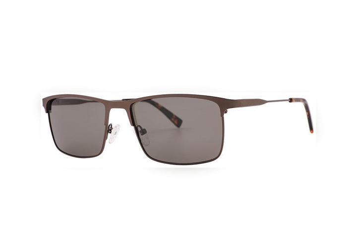 THEO m.brown polarized rectangle sunglasses, top view