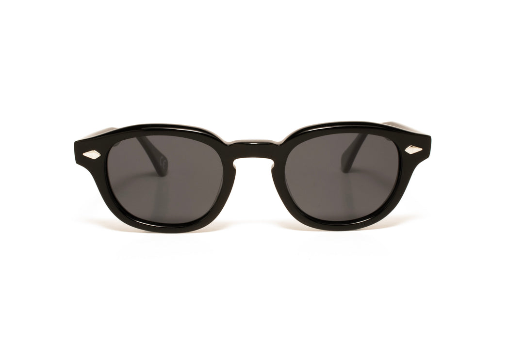 WILLOW black / grey polarized square sunglasses, front view