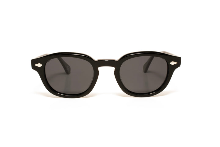 WILLOW black / grey polarized square sunglasses, front view