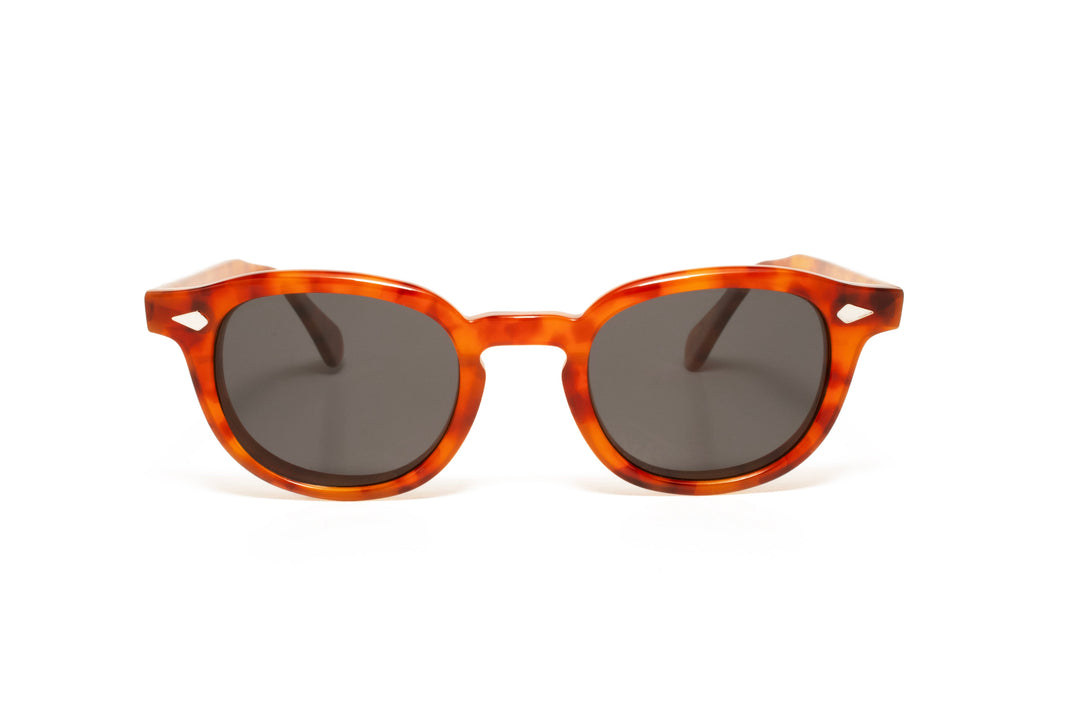 WILLOW blonde / grey polarized square sunglasses, front view