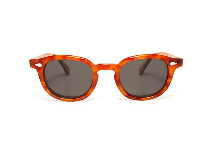 WILLOW blonde / grey polarized square sunglasses, front view