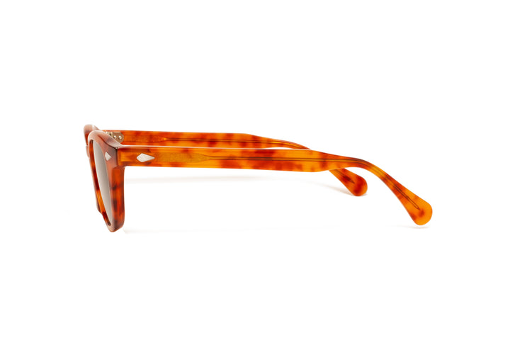 WILLOW blonde / grey polarized square sunglasses, side view