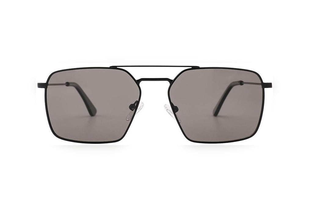 VALEN m.black polarized rectangle sunglasses, front view