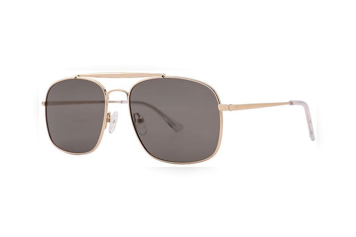 VIGGO gold polarized rectangle sunglasses, top view