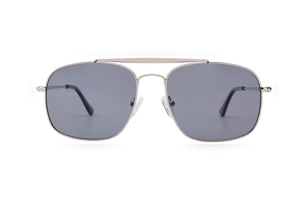 VIGGO gun polarized rectangle sunglasses, front view