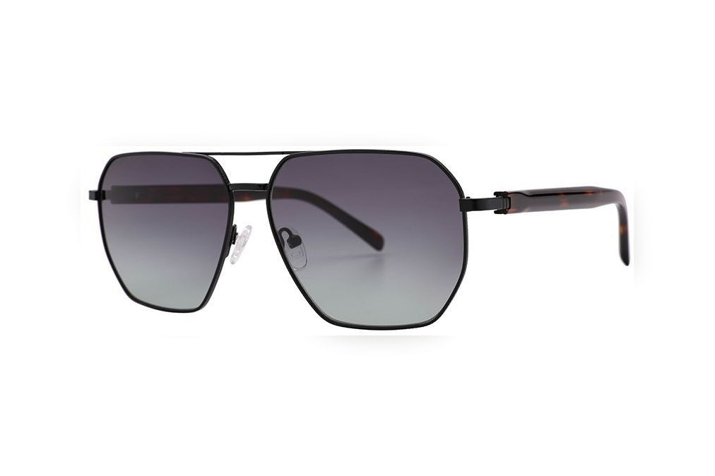BLAKE m.black polarized rectangle sunglasses, top view