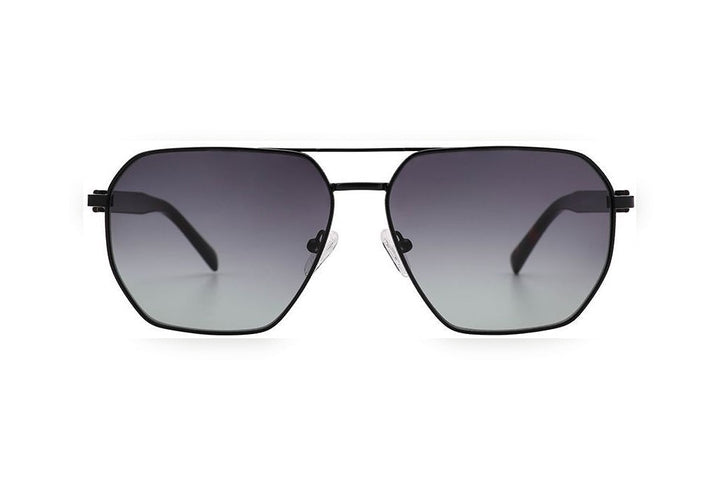 BLAKE m.black polarized rectangle sunglasses, front view