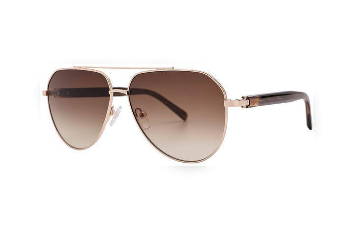 GREY s.gold polarized aviator sunglasses, top view