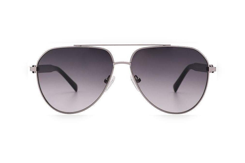 GREY s.l.gun polarized aviator sunglasses, front view