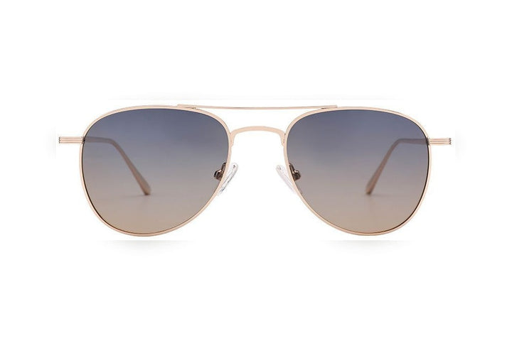 SABINE s.gold polarized aviator sunglasses, front view