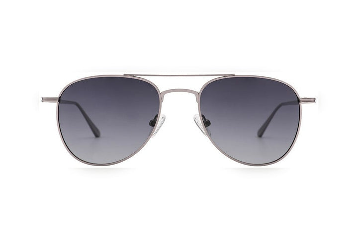 SABINE m.l.gun polarized aviator sunglasses, front view