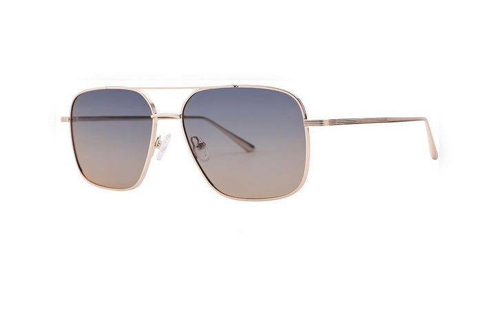 ROWAN s.gold polarized aviator sunglasses, top view