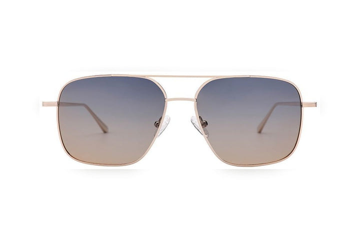 ROWAN s.gold polarized aviator sunglasses, front view