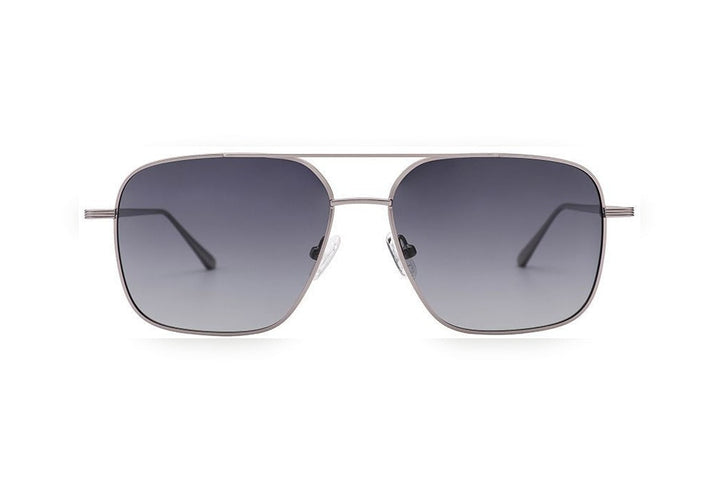ROWAN m.l.gun polarized aviator sunglasses, front view