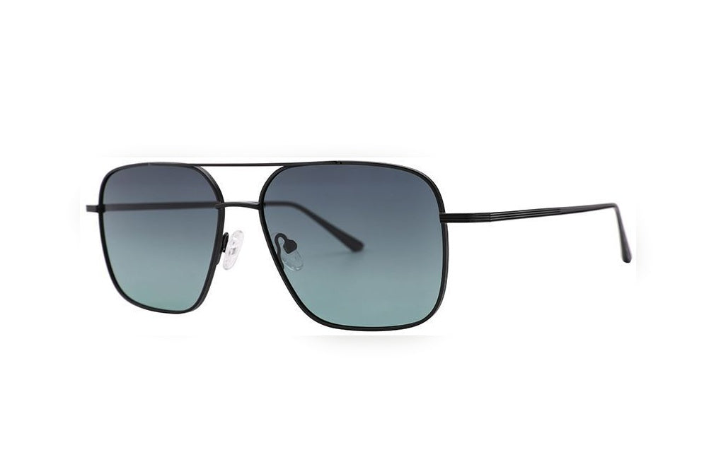 ROWAN m.black polarized aviator sunglasses, top view