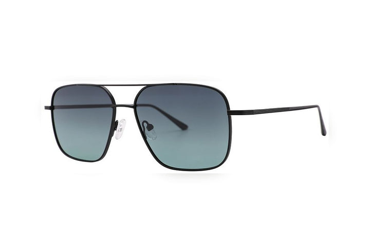 ROWAN m.black polarized aviator sunglasses, top view