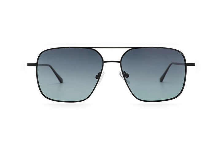 ROWAN m.black polarized aviator sunglasses, front view