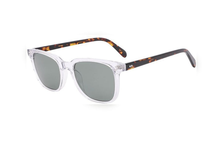 KIAN crystal polarized rectangle sunglasses, top view