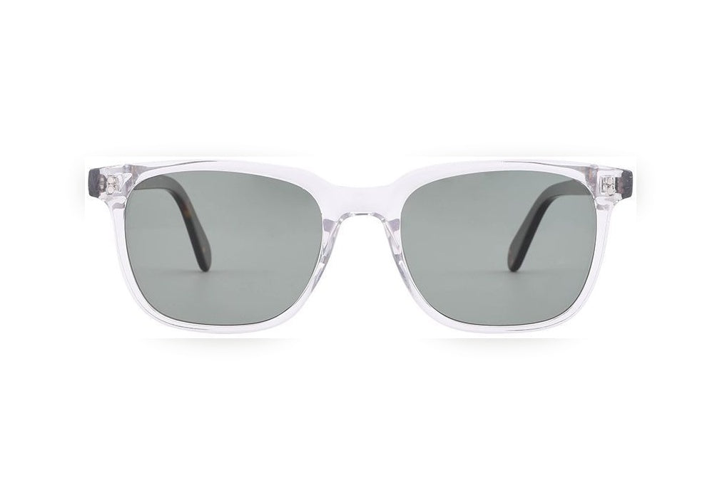 KIAN crystal polarized rectangle sunglasses, front view