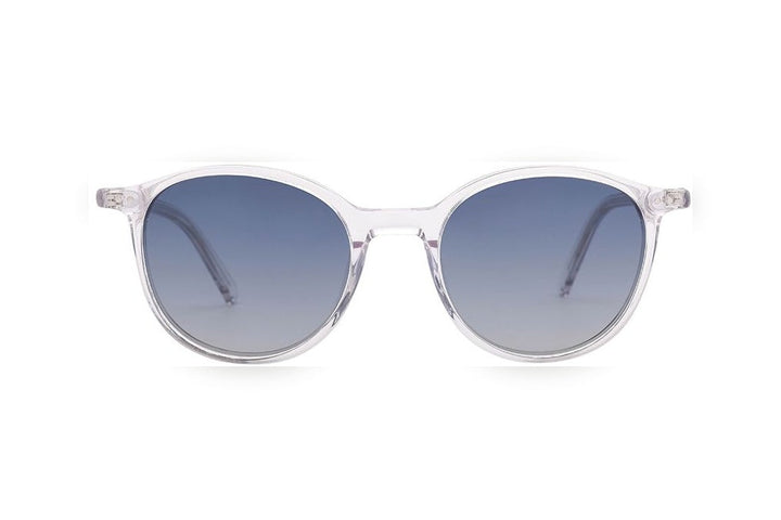 AREON crystal polarized round sunglasses, front view