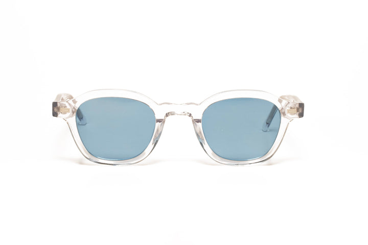 CORAL crystal polarized round sunglasses, front view