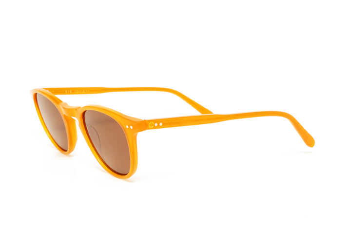 COVE orange polarized round sunglasses, top view