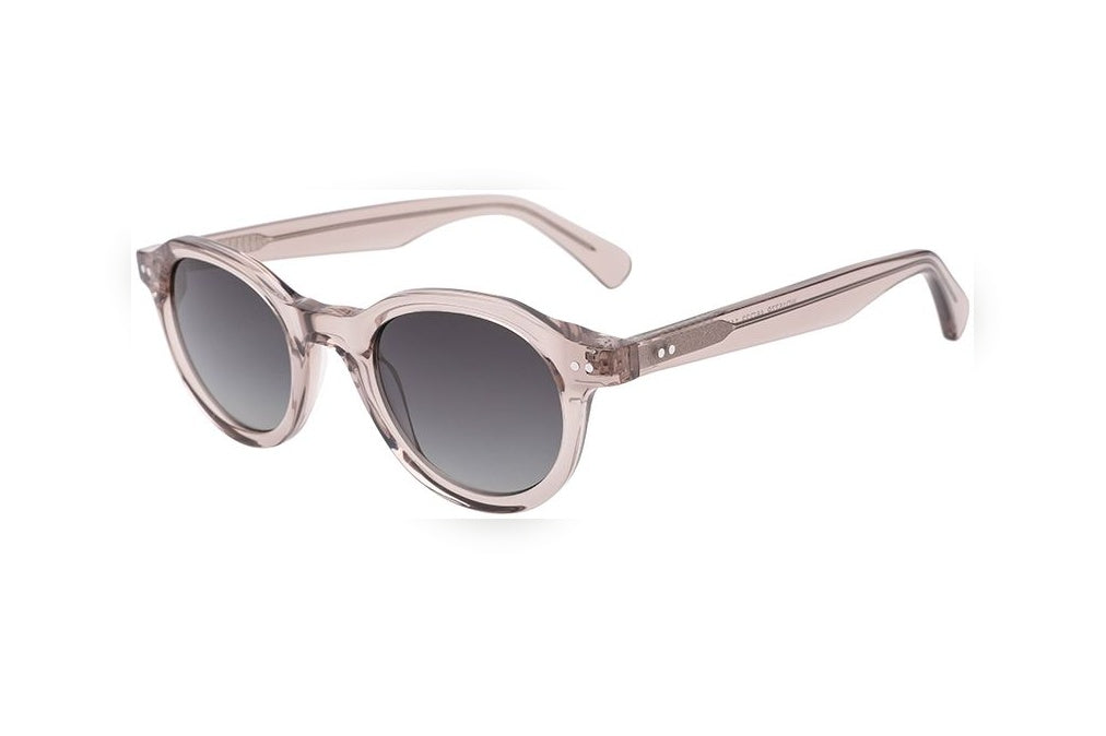 MORROW grey brown / grey polarized round sunglasses, top view