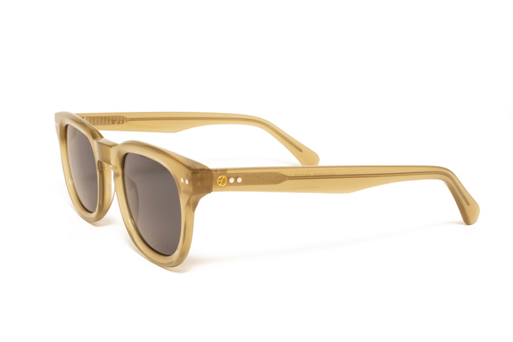 MIRAGE milky green polarized rectangle sunglasses, top view