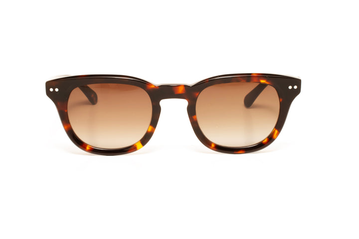 MIRAGE tortoise polarized rectangle sunglasses, front view
