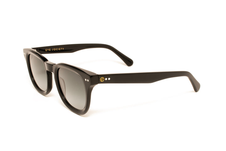 MIRAGE black polarized rectangle sunglasses, top view