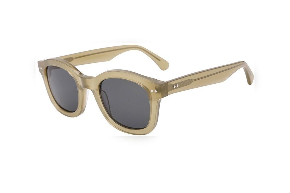 MORGAN milky l.green / grey polarized round sunglasses, top view
